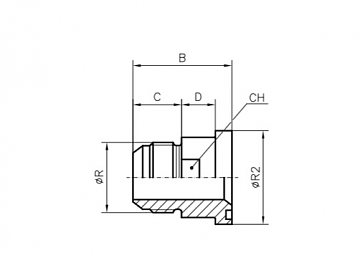 Адаптер MALE JIC 1.7/8" - Фланец 1.1/2"3000(60,3)