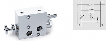 Трехлинейный регулятор расхода с предохранительным клапаном RFP3 1/2" OMS c/VMP  Трехлинейный регулятор расхода с предохранительным клапаном RFP3 1/2" OMS c/VMP