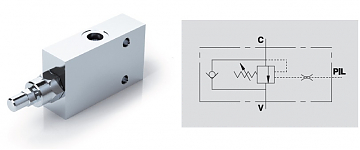 Клапан тормозной одностороннего действия VBCD 3/8” SE 3 VIE Клапан тормозной одностороннего действия VBCD 3/8” SE 3 VIE