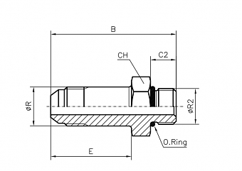 TN92-JIC 1.5/16"-1.5/16"-12UNF L-100,5