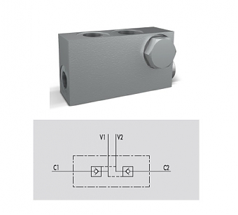 Гидрозамок двухсторонний VBPDE 3/8''L CMP/FLV