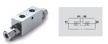 Гидрозамок двухсторонний VBPDE 3/8” L 2 CC Гидрозамок двухсторонний VBPDE 3/8” L 2 CC