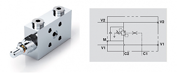 Клапан тормозной одностороннего действия противокавитационный VBCD 3/8” SE FL PB Клапан тормозной одностороннего действия противокавитационный VBCD 3/8” SE FL PB