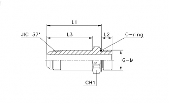 TN92GG-JIC 1.1/16"R1/2" L-87