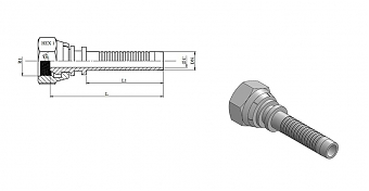 R9 BSP 1/4"-19/0-04 DN6 WP=700bar