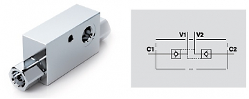 Гидрозамок двухсторонний VBPDE 1/4” AL Гидрозамок двухсторонний VBPDE 1/4” AL