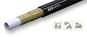 Шланг MTH2 SAE 100R2-06 DN10 WP=330bar R=60мм