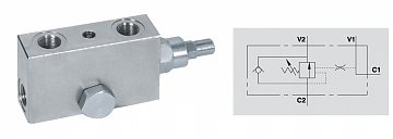 Клапан тормозной одностороннего действия VBCD 3/4“ SE/A FLV Клапан тормозной одностороннего действия VBCD 3/4“ SE/A FLV