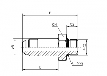TN92-JIC 7/16"-1/2"-20UNF L-52