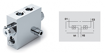 Гидрозамок двухсторонний VBPDE 1/2” A FLV