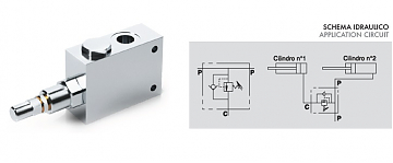 Клапан последовательности VS2C 1/2" - 3V (V0663/300), 80-300 бар  Клапан последовательности VS2C 1/2" - 3V (V0663/300), 80-300 бар