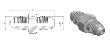 Male JIC 1.7/8"-1.7/8"